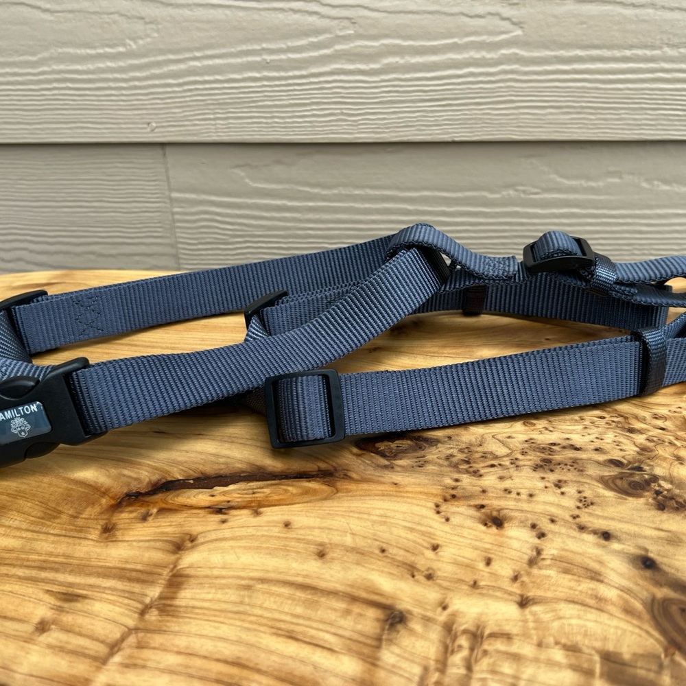 Hamilton 1"x6 FT Long Single Thick Nylon Dog Leash W/ LG Comfort Harness - Picture 6 of 11